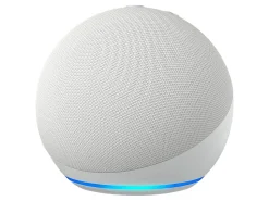 Amazon Echo Dot (5th Generation) - Smart speaker - Wi-Fi, Bluetooth - App-controlled - glacier white