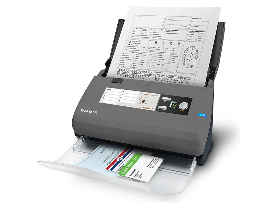 Ambir ImageScan Pro 830ix for use with athenahealth - 48-bit Color - 16-bit Grayscale - 30 ppm (Mono) - 25 ppm (Color) - Duplex Scanning - USB