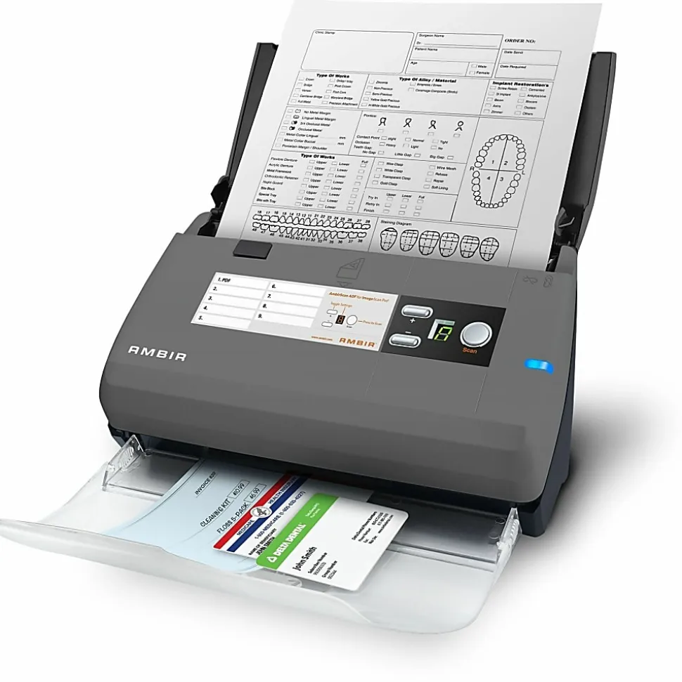 Ambir ImageScan Pro 830ix Sheetfed Scanner - 600 dpi Optical - 48-bit Color - 16-bit Grayscale - 30 ppm (Mono) - DS830IXAS