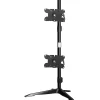Amer Dual Monitor Stand Vertical Mount Max 32" Monitors - Up to 32" Screen Support - 52.91 lb Load Capacity - AMR2S32V