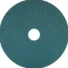 Americo® SmartScrub™ Scrub & Shine Floor Pad, 20" Diameter, Azure Blue/Yellow, Box Of 5