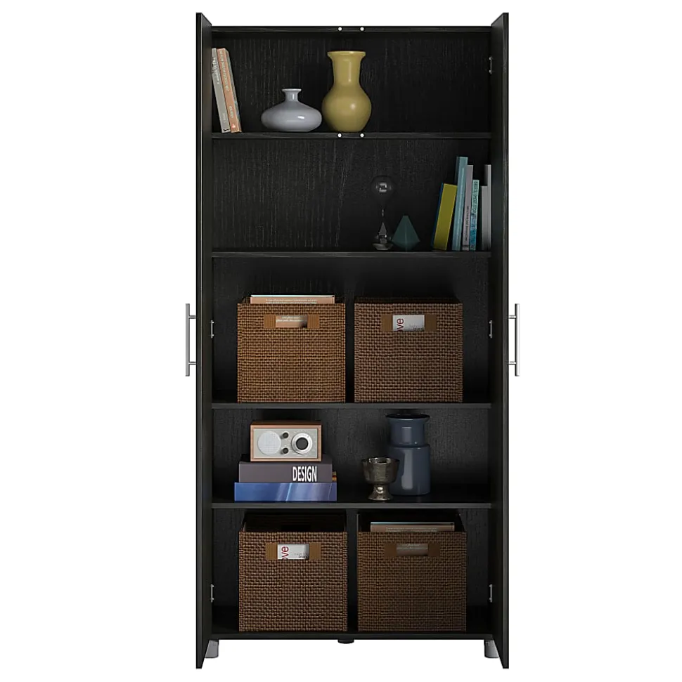 Ameriwood™ Home Camberly 36"W Utility Storage Cabinet, Black