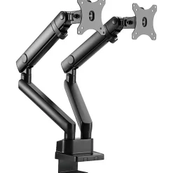Amer Mounting Arm for Curved Screen Display, Flat Panel Display - Matte Black - 2 Display(s) Supported - HYDRA2B