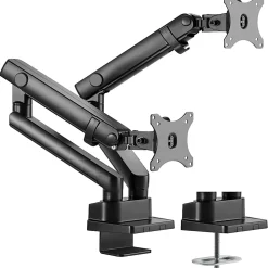 Amer Mounting Arm for Curved Screen Display, Flat Panel Display - Matte Black - 2 Display(s) Supported - HYDRA2B