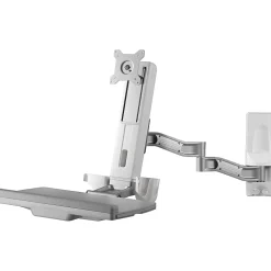 Amer Wall Mount for Keyboard, Mouse, Monitor - TAA Compliant - 24" Screen Support - 23.15 lb Load Capacity - 100 x 100, 75 x 75