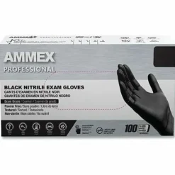 AMMEX Professional Black Nitrile Powder Free Exam X-Large Gloves