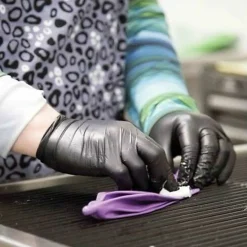 AMMEX Professional Black Nitrile Powder Free Exam SM Gloves