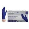 Ammex Professional Indigo Disposable Powder-Free Nitrile Exam Gloves, Medium, Box Of 100 Gloves