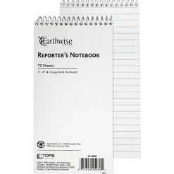 Ampad Earthwise Reporter's Notebook, 70 Sheets