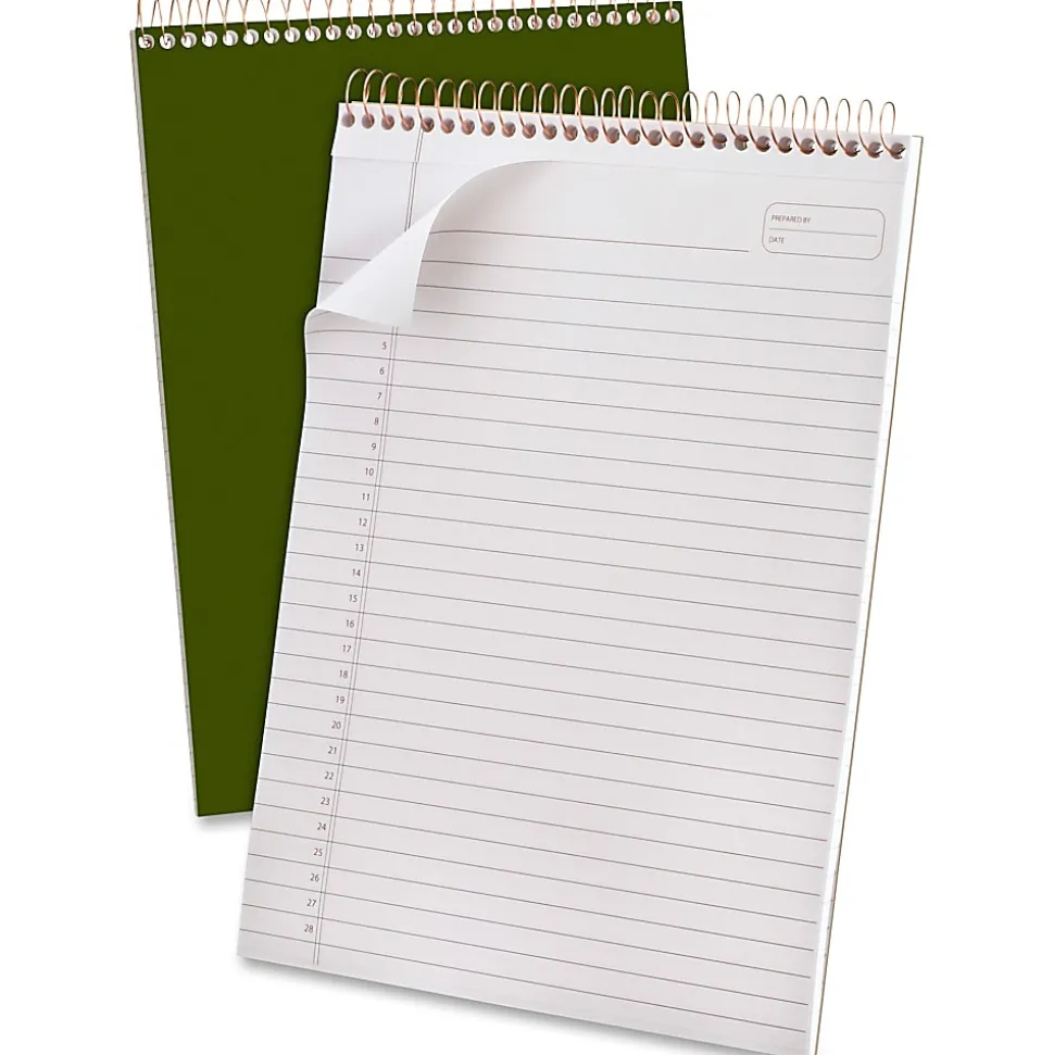 Ampad Gold Fibre Classic Wirebound Legal Pads - 70 Sheets - Wire Bound - 0.34" Ruled - 20 lb Basis Weight - 20811