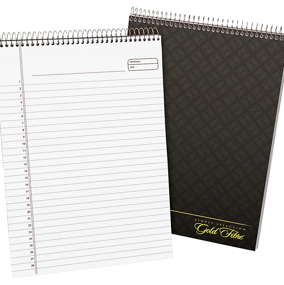 Ampad Gold Fibre Classic Wirebound Legal Pads, Letter Size, 70 Sheets, Brown