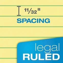 Ampad Gold Fibre Premium Rule Writing Pads - Letter - 50 Sheets - Watermark - Stapled/Glued - 0.34" Ruled - 20020