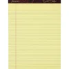 Ampad Gold Fibre Remanufactured Writing Pads, Letter Size, Narrow Ruled, 50 Sheets, Canary Yellow, Pack Of 12