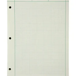 Ampad® Green Tint Engineer's Quadrille Pad, 8 1/2" x 11", Quadrille Ruled, 200 Sheets, Green
