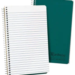 Ampad® Oxford® Wirebound Notebook, 5" x 8", 80 Sheets, 100% Recycled, Green