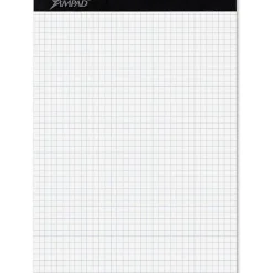 Ampad Quad-Ruled Double Sheet Writing Pad, Letter Size, 100 Sheets