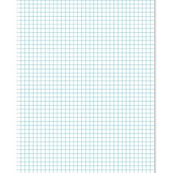 Ampad® 2-Sided Pads, 8 1/2" x 11", Quadrille Ruled, 50 Sheets, White