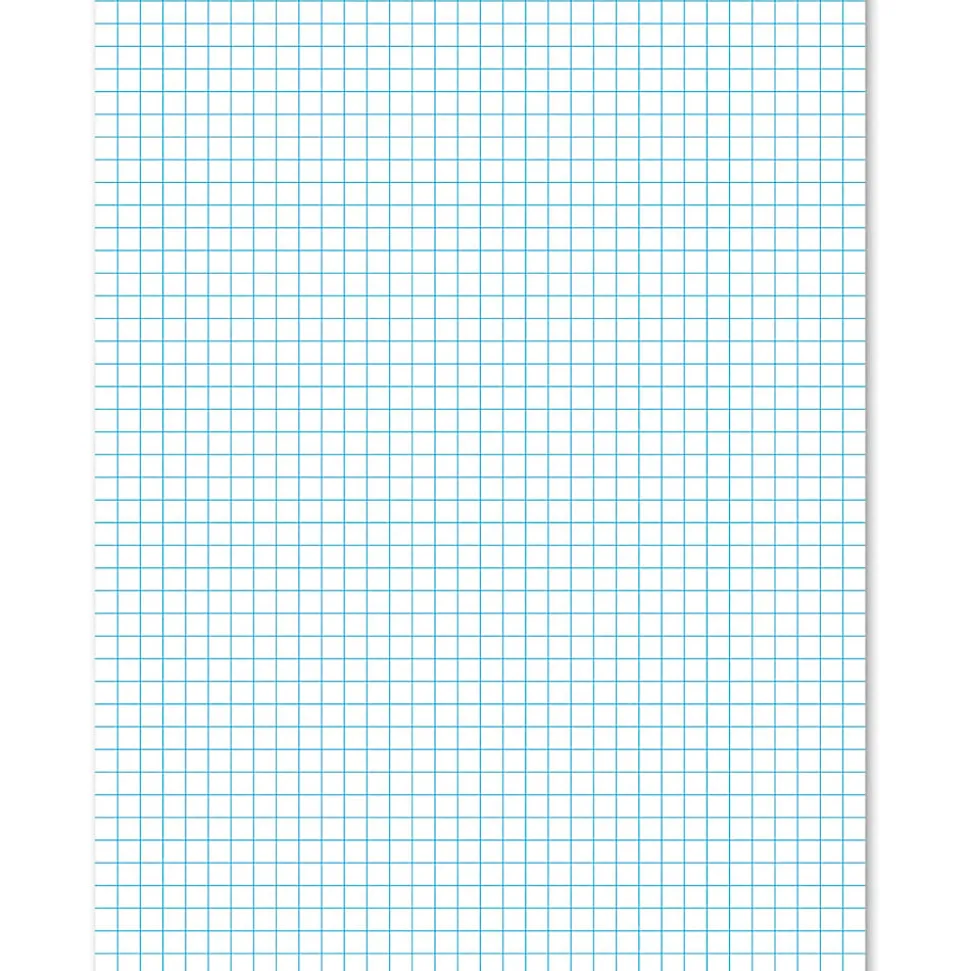 Ampad® 2-Sided Pads, 8 1/2" x 11", Quadrille Ruled, 50 Sheets, White