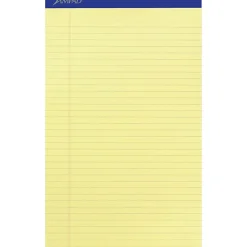 Ampad Writing Pad - 50 Sheets - Stapled - 0.34" Ruled - 15 lb Basis Weight - Legal - 8 1/2"x14" Sheet Size - 20230