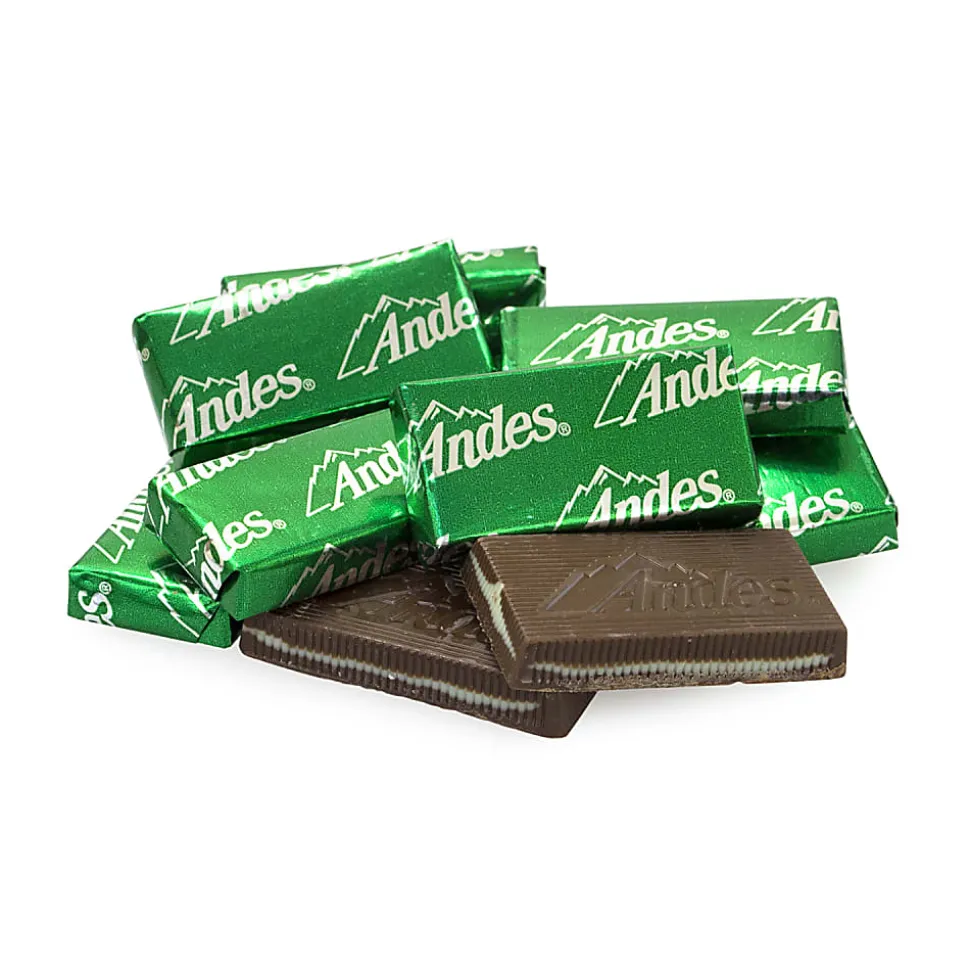 Andes Crème De Menthe Thins, 2.5 Lb, Tub Of 240 Pieces
