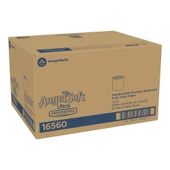 Angel Soft by GP PRO, 2 Ply, Professional Series Standard Roll Toilet Paper, 4x4, Recycled, White, 400 Sheets, 60 Rolls per Case