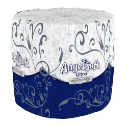 Angel Soft by GP PRO, 2 Ply, Professional Series Standard Roll Toilet Paper, 4x4, Recycled, White, 400 Sheets, 60 Rolls per Case