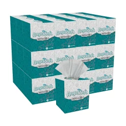 Angel Soft Professional Series® 2-Ply Facial Tissue, Cube Box, White, 10% Recycled Fiber, 36 Boxes Per Case, 96 Sheets Per Box