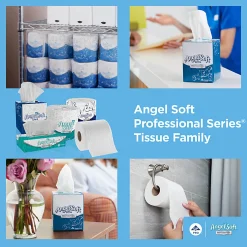 Angel Soft Professional Series® 2-Ply Facial Tissue, Polyflex® Pack, White, 10% Recycled Fiber, 54 Packs Per Case, 96 Sheets Per Pack