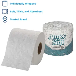Angel Soft® Professional Series® by GP PRO Premium 2-Ply Toilet Paper, 450 Sheets Per Roll, Pack Of 20 Rolls