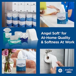 Angel Soft Ultra Professional Series® Premium 2-Ply Facial Tissue, Cube Box, 96 Sheets Per Box, Case Of 36 Boxes