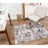 Anji Mountain Aarhus Rug’d Chair Mat, 1/4"H x 36”W x 48”D, Beige/Brown/Gray