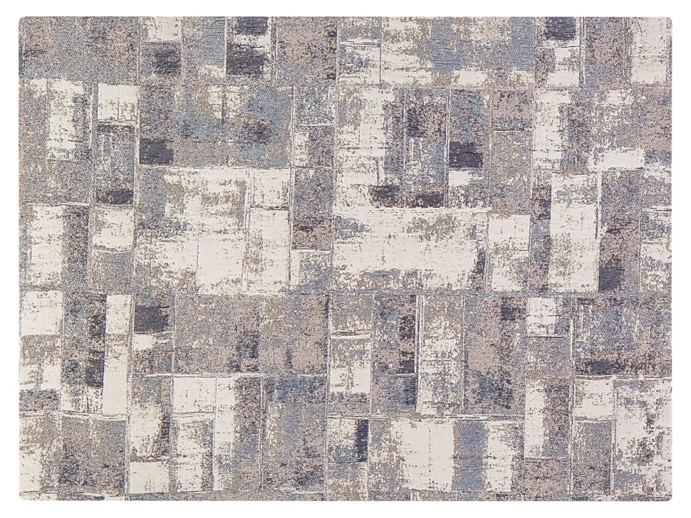 Anji Mountain Aarhus Rug’d Chair Mat, 1/4"H x 36”W x 48”D, Beige/Brown/Gray