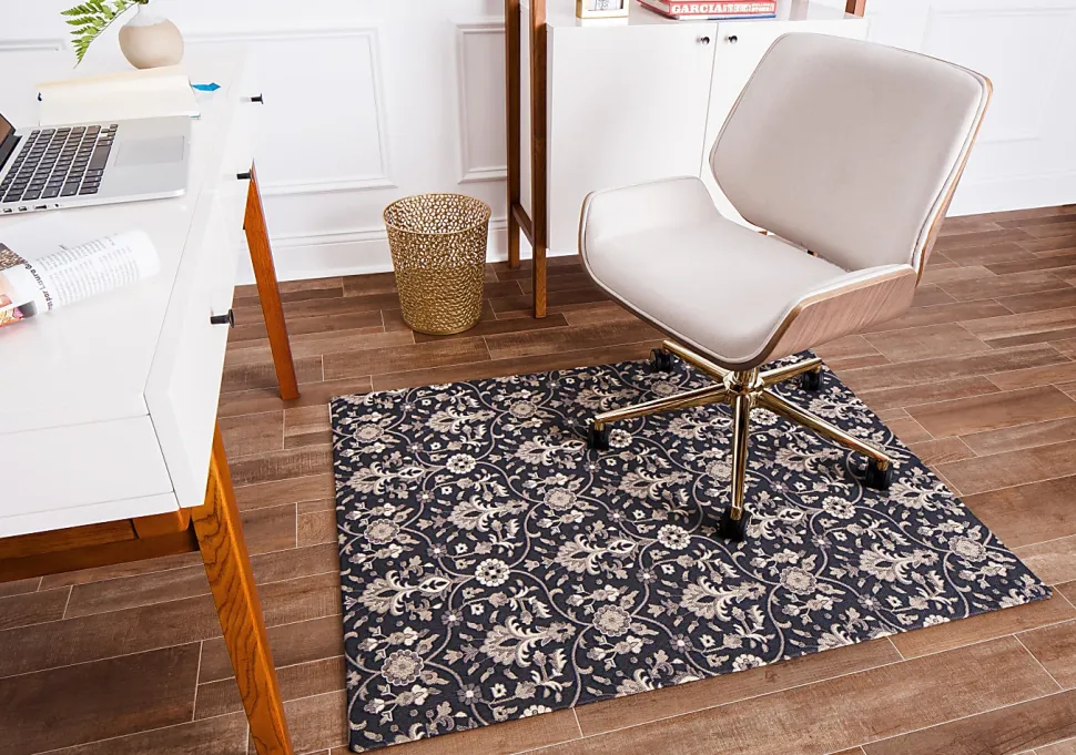Anji Mountain Alhambra Rug’d Chair Mat, 1/4"H x 36”W x 48”D, Multicolor