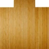 Anji Mountain Bamboo Deluxe Roll-Up Chair Mat, 55" x 57", 8 mm"-Thick, Natural