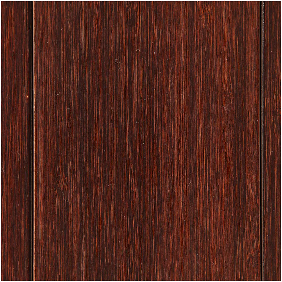Anji Mountain Bamboo Deluxe Roll-Up Chair Mat, 48" x 72", 8 mm"-Thick, Dark Cherry