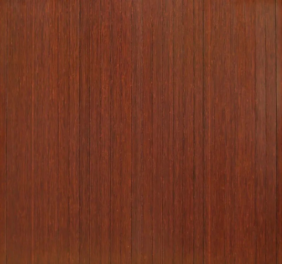 Anji Mountain Bamboo Roll-Up Chair Mat, 48" x 52", 1/4"-Thick, Dark Cherry