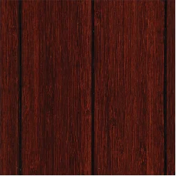 Anji Mountain Bamboo Roll-Up Chair Mat, 55" x 57", 1/4"-Thick, 9 1/4" Tongue, Dark Cherry