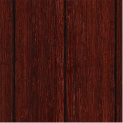 Anji Mountain Bamboo Roll-Up Chair Mat, 36" x 48", 1/4"-Thick, 9 1/4" Tongue, Dark Cherry