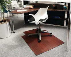 Anji Mountain Bamboo Roll-Up Chair Mat, 36