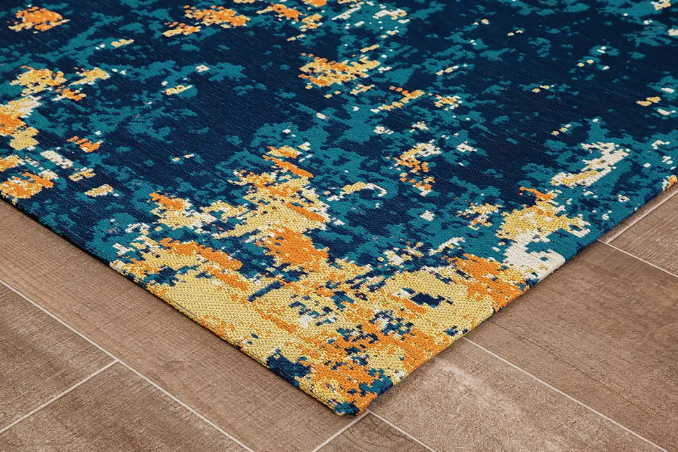 Anji Mountain Bilbao Rug’d Chair Mat, 1/2"H x 40”W x 54”D, Multicolor