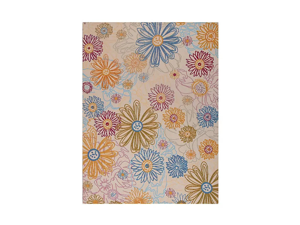Anji Mountain Keukenhof Rug’d Chair Mat, 1/4"H x 36”W x 48”D, Multicolor