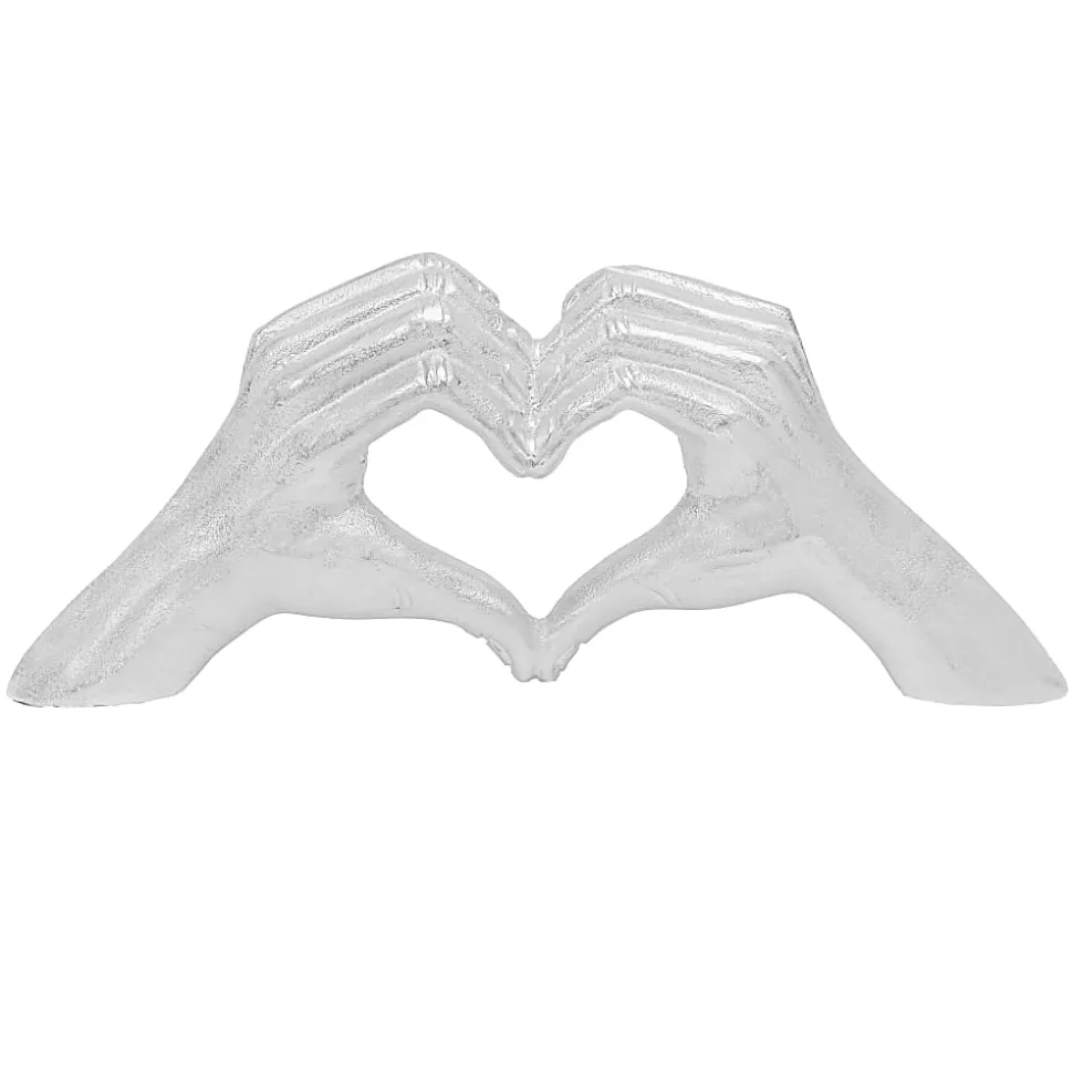 Anji Mountain Large Cast Hand, 2"H x 12-1/2”W x 2”D, Silver