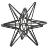Anji Mountain Large Star, 7"H x 7"W x 7”D, Black