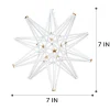 Anji Mountain Large Star, 7"H x 7"W x 7”D, White