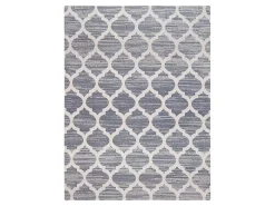 Anji Mountain Mitte Rug’d Chair Mat, 1/4"H x 36”W x 48”D, Gray/Beige