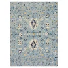 Anji Mountain Tabriz Rug’d Chair Mat, 1/4"H x 40”W x 54”D, Blue/Beige/Gold