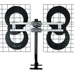 Antennas Direct® ClearStream® 4 Multi-Directional UHF Indoor Outdoor TV Antenna with 70+ Mile Range & 20-In. Mast, Black