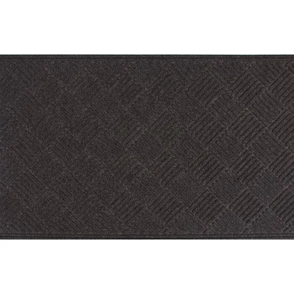 Apache Mills Crosshatch Heavy-Duty Mat, 36" x 60", Charcoal