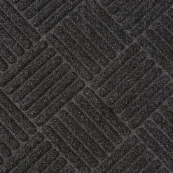 Apache Mills Crosshatch Heavy-Duty Mat, 36" x 60", Charcoal