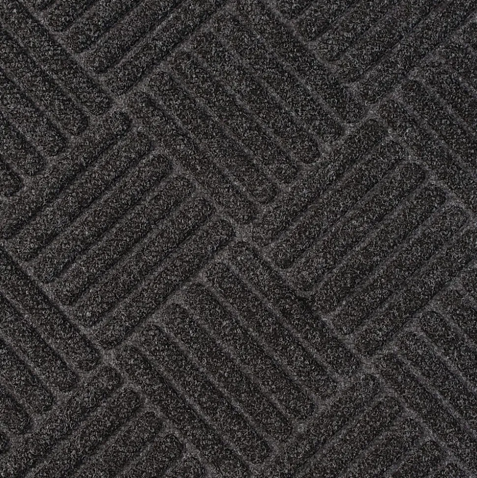 Apache Mills Crosshatch Heavy-Duty Mat, 36" x 60", Charcoal